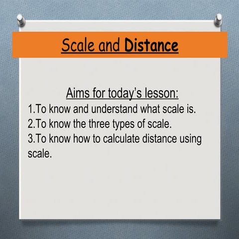 Scale and distance
