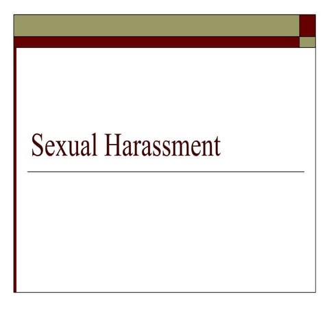 11 sexual harassment