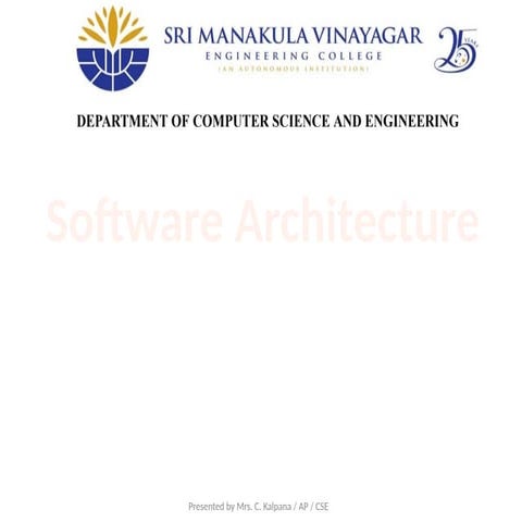 Software Architecture Of Service Oriented Pptx