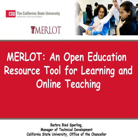 MERLOT | Education Metadata Meetup
