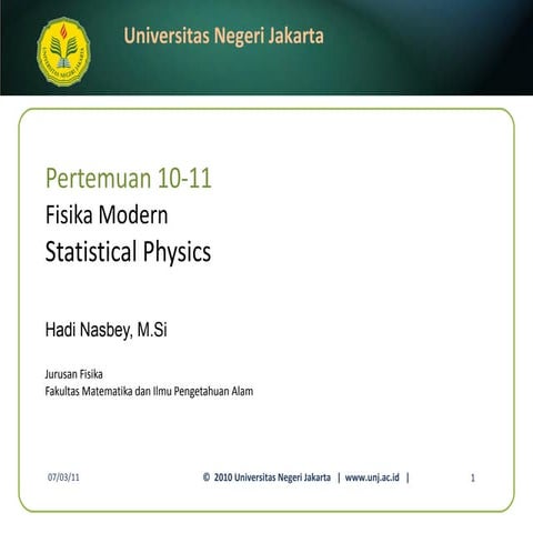 Fisika Modern 11 statistical physics_boseeinstein