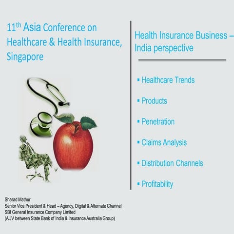 11th asia conference on health insurance &amp; health care, singapore, sharad...