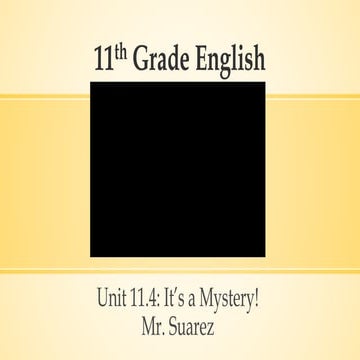 11th grade english unit 11.4 week one | PPTX