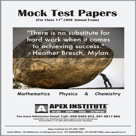 11th Physics, Chemistry, Mathematics paper for school's final Exam 2015