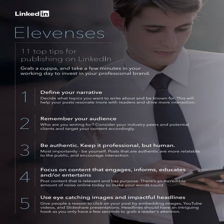 11 tips for publishing on LinkedIn 