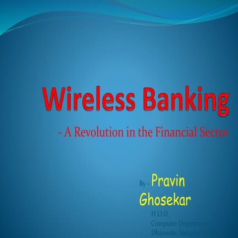 Wireless Banking