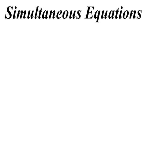 11 X1 T01 08 Simultaneous Equations (2010)