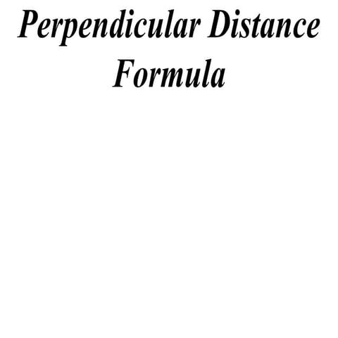 11 X1 T05 05 Perpendicular Distance
