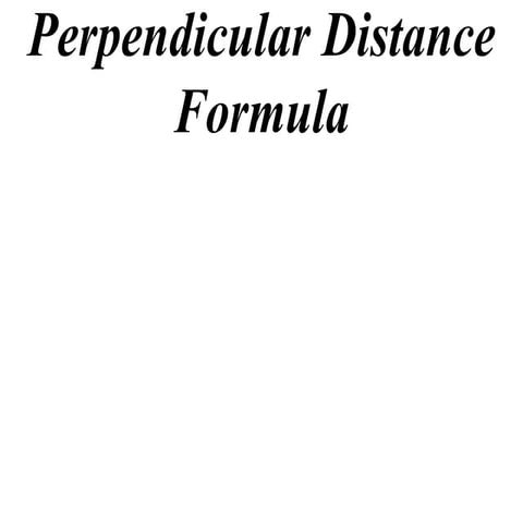 11 x1 t05 05 perpendicular distance (2012) | PDF