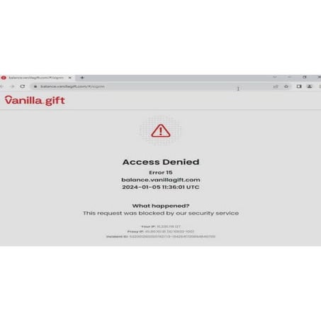 How To Check Vanilla Giftcard Balance Without Using VPN