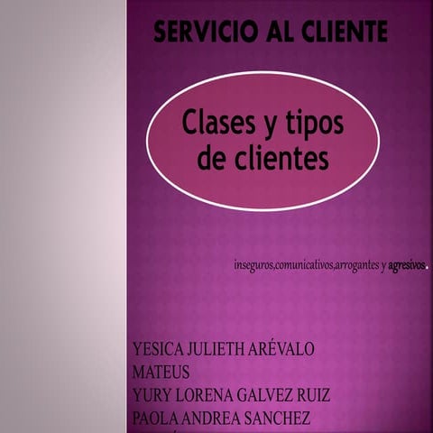 Clases y tipos de clientes