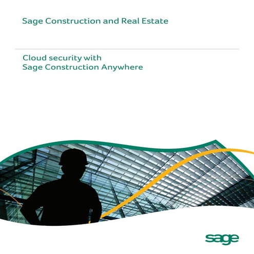 Cloud security with Sage Construction Anywhere