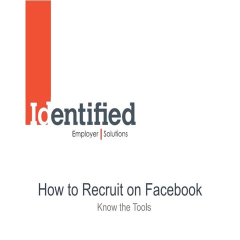 How to Recruit on Facebook 2/21/12