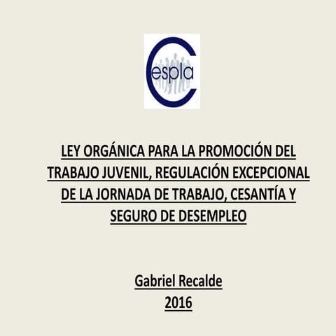 Ley Orgánica de Promoción del Empleo 