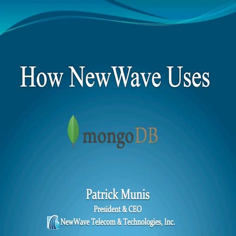 Webinar: Electronic Health Records (EHRs) and MongoDB - Advancing the Data Pl...