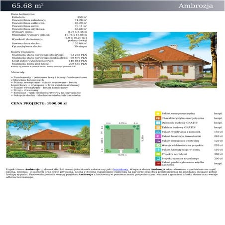 Projekt domu Ambrozja