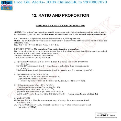 12. ratio & prapotion