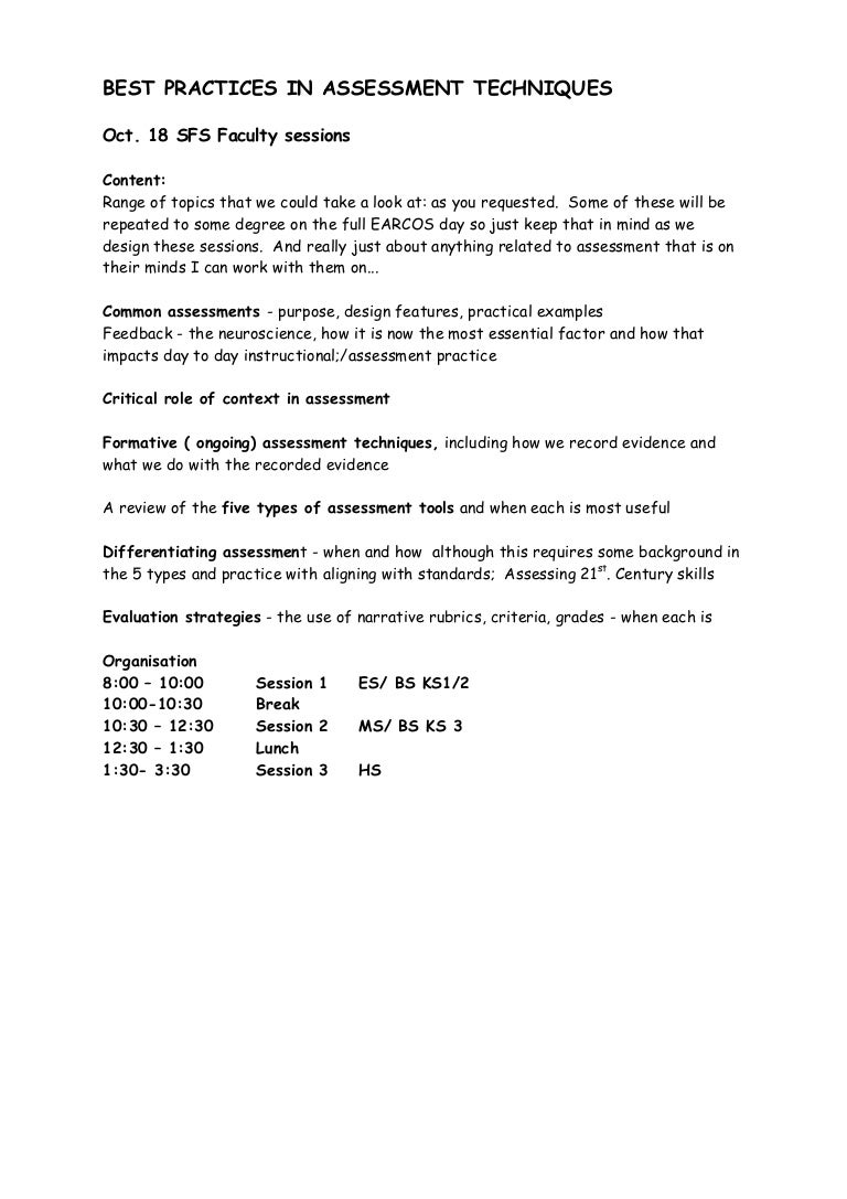 12 13 best practices in assessment techniques