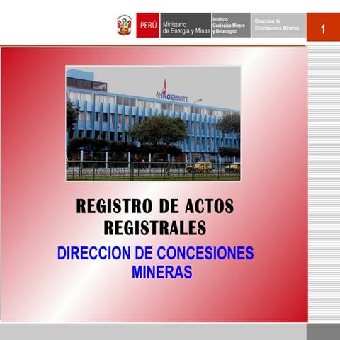 Registro de Actos Registrales