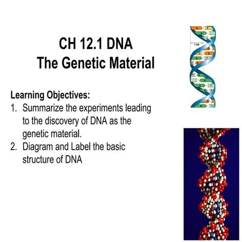 12.1 notes  dna the genetic material