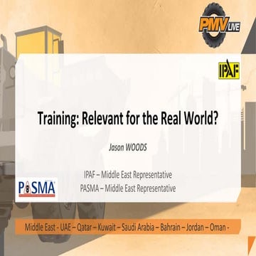 Training: Relevant for the Real World? | PPT