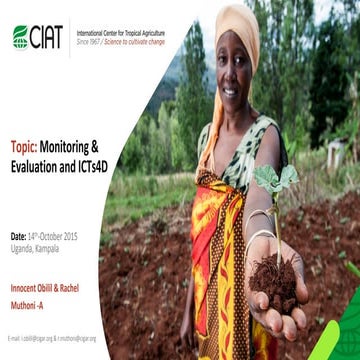 Monitoring & Evaluation and ICTs4D