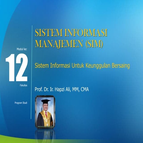 12. hapzi a li,  sim, si utk. keunggulan bersaing