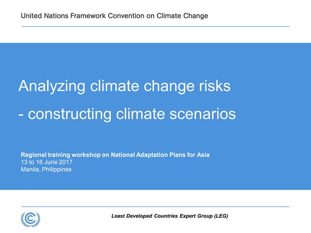 Training module on climate analysis (I) | PPTX