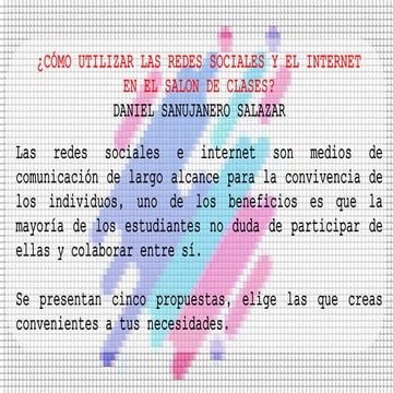 Uso del las redes sociales e Internet en el aula.