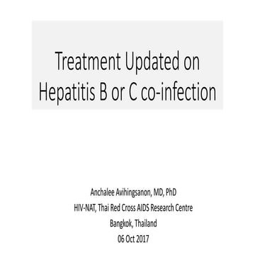 SS 2017: Treatment Updated on Hepatitis B or C co-infection