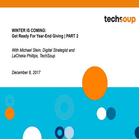 Webinar - Winter Is Coming Get Ready For Year-End Giving Part Two - 12.8.17