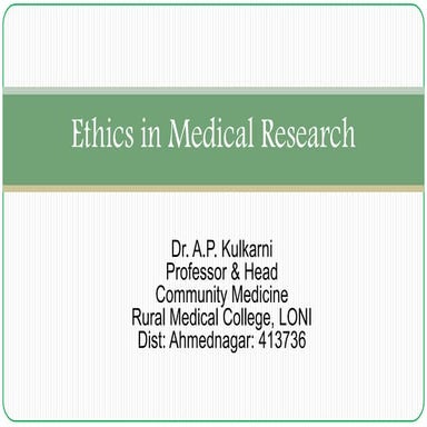 12. ethics in medical research