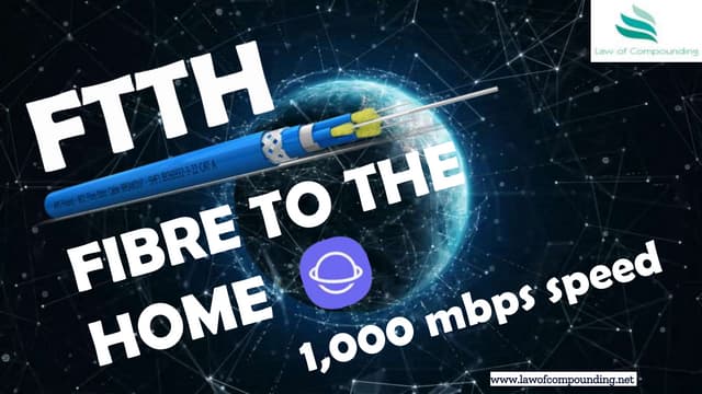 What is FTTH? ||1000 mbps SPEED || BENEFITS ||