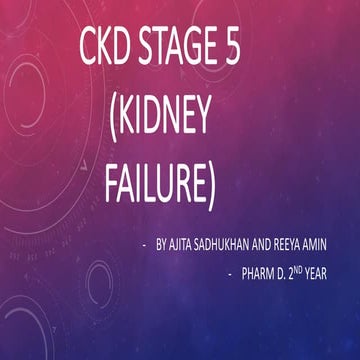 12. a case study on ckd stage 5 [kidney failure] | PDF