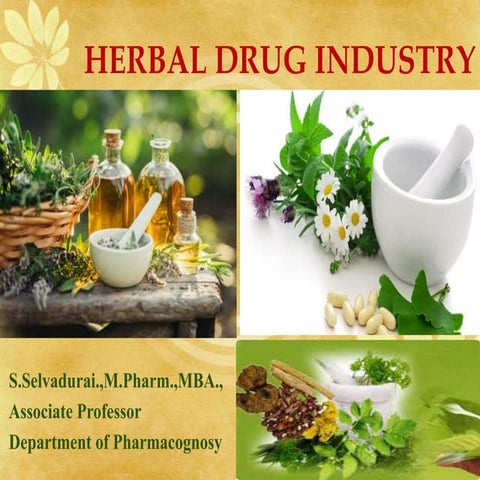 herbal drug industry