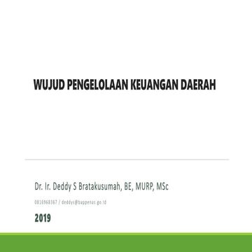 Wujud Pengelolaan Keuangan Daerah (Local Finance Management)