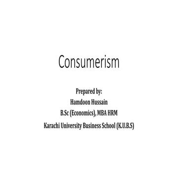 12. consumerism