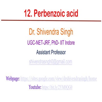 12. Perbenzoic acid