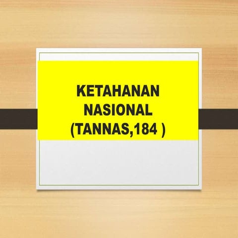 Aspek Trigatra dan Pancagatra dalam Wawasan Nusantara | PPTX