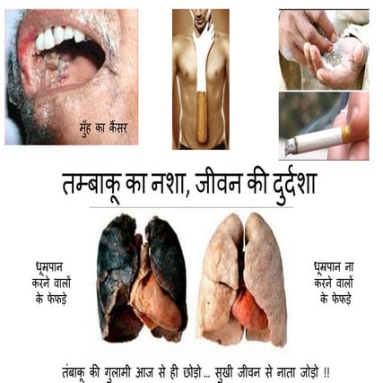 No tobacco wall poster HIndi