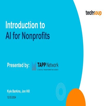 Introduction to AI for Nonprofits (December 2024)