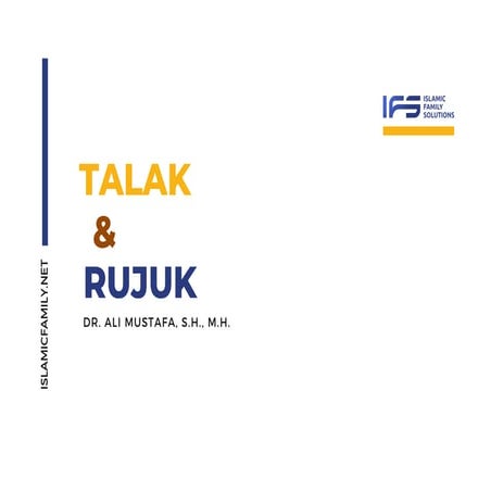Talak & Rujuk | PPTX