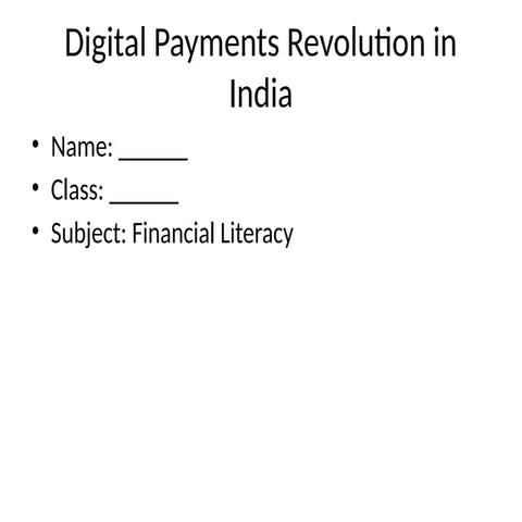 Digital Payments Revolution in India: Transforming Financial ...