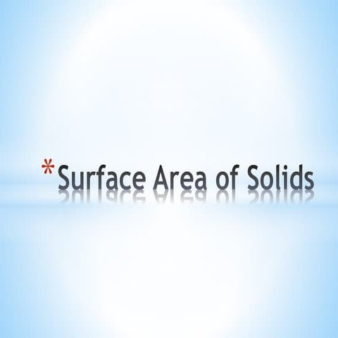 12 2 surface area of solids
