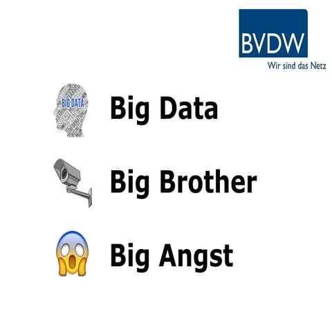 Big Data, Big Brother, Big Angst 