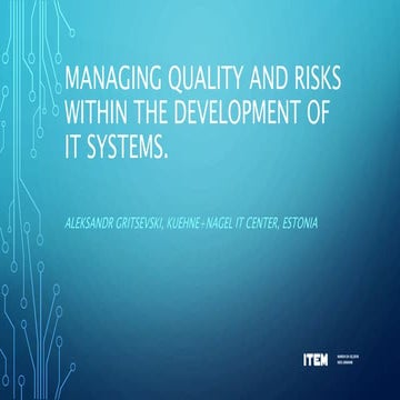 Alexander Gritsevski ITEM 2018