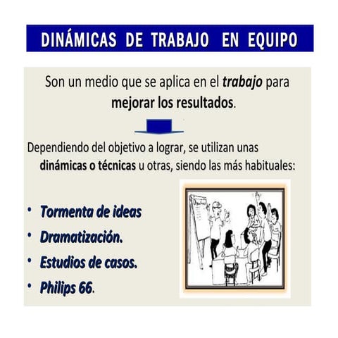 12 4 dinámicas trabajo en equipo