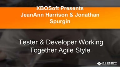 Agile Success Story -Tester & Developer Working Together for Higher Quality M...