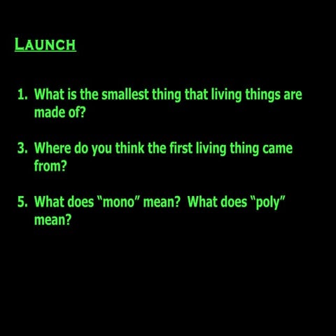 Macromolecules, pt 1