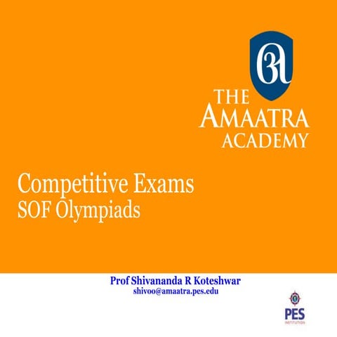 Competitive Exams Olympiad - Class 1-12